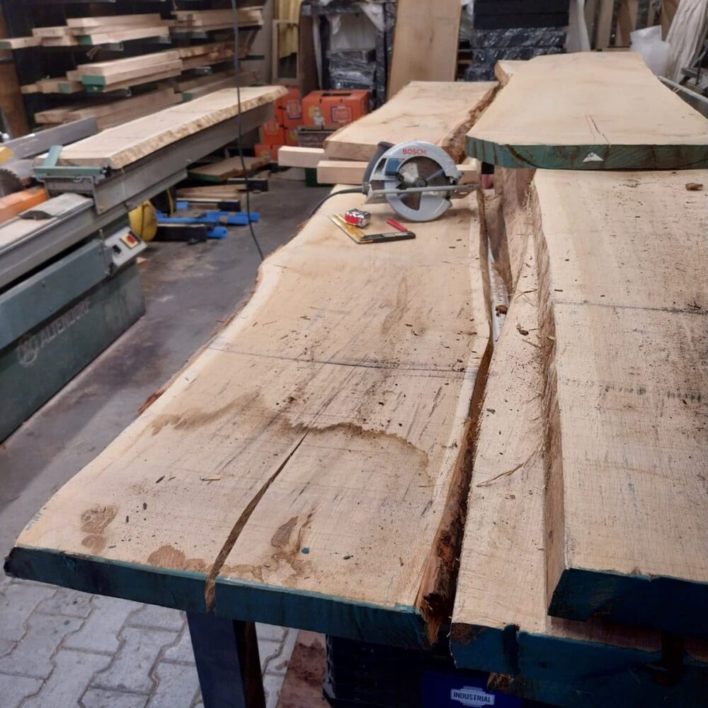 Výroba dubové desky